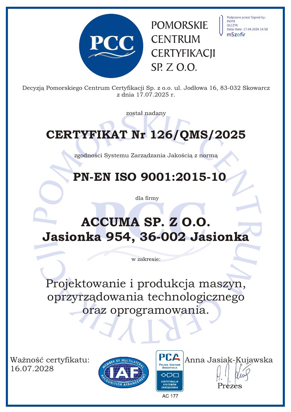 Document preview: ISO 9001